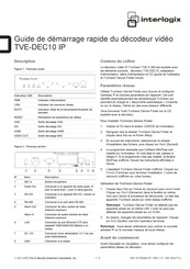 Interlogix TVE-DEC10 IP Guide De Démarrage Rapide