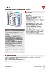 CARLO GAVAZZI WM30 Mode D'emploi