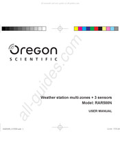 Oregon Scientific RAR500N Manuel De L'utilisateur