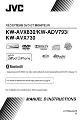 JVC KW-ADV793 Manuel D'instructions