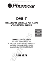 Phonocar VM 211 Notice De Montage Et D'emploi