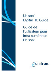 Unitron Unison Digital ITE Guide De L'utilisateur