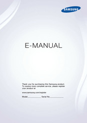 Samsung UA105S9WAR E-Manual