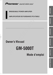 Pioneer GM-5000T Mode D'emploi