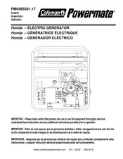 Coleman Powermate PM0495501.17 Mode D'emploi