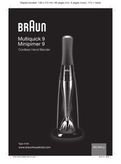 Braun Minipimer 9 Mode D'emploi