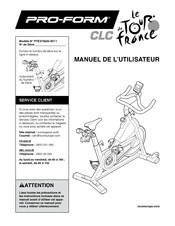 Pro-Form LE TOUR DE FRANCE CLC Manuel De L'utilisateur