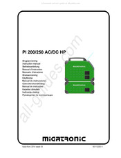 Migatronic PI 250 AC/DC HP Manuel D'instruction