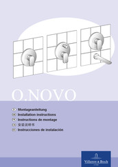 Villeroy & Boch O.NOVO TVS10435200061 Instructions De Montage
