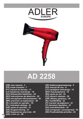 Adler europe AD 2258 Mode D'emploi