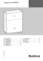 Buderus Logamatic web KM200 Notice D'installation