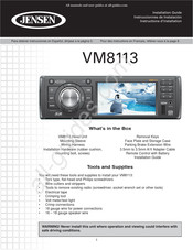 Jensen VM8113 Instructions D'installation
