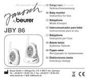 Beurer JBY 86 Mode D'emploi