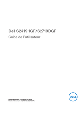 Dell S2419HGF Guide De L'utilisateur