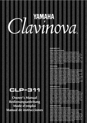 Yamaha Clavinova CLP-311 Mode D'emploi