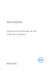 Dell E2223HN Guide De L'utilisateur