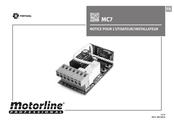 Motorline Professional MC7 Notice Pour L'utilisateur/Installateur