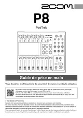 Zoom P8 PodTrak Guide De Prise En Main