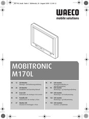 Waeco MOBITRONIC M170L Instructions De Montage Et De Service
