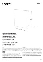 Tenzo 4980 Instructions De Montage