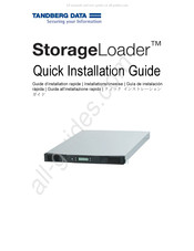 Tanberg DATA StorageLoader Guide D'installation Rapide