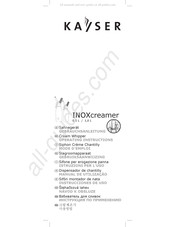 KAYSER INOXcreamer 0,5 L Mode D'emploi