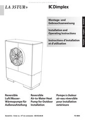 Dimplex LA 35TUR+ Instructions D'installation Et D'utilisation