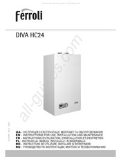 Ferroli DIVA HC24 Instructions D'utilisation, D'installation Et D'entretien