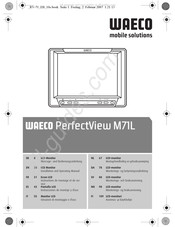 Waeco PerfectView M71L Instructions De Montage Et De Service