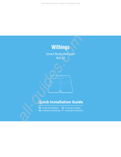 Withings WS-50 Guide D'installation