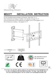 Mounting Dream MD2377 Mode D'emploi