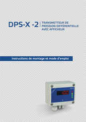 Sentera Controls DPS-F-10K-2 Instructions De Montage Et Mode D'emploi