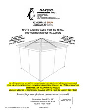 Gazebo Penguin 43200MR-32 Instructions D'installation