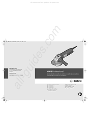 Bosch GWS Professional 8-115 Notice Originale