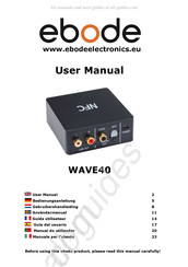 Ebode WAVE40 Guide Utilisateur