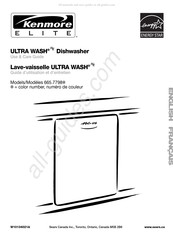 KENMORE ELITE ULTRA WASH 665.7798 Serie Guide D'utilisation Et D'entretien