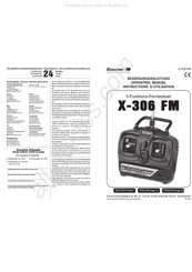 GRAUPNER X-306 FM Instructions D'utilisation