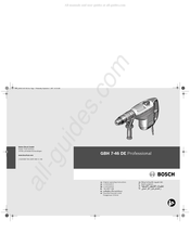 Bosch Professional GBH 7-46 DE Notice Originale