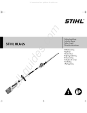Stihl HLA 65 Notice D'emploi