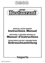 EMGA imperia Restaurant 207220 Manuel D'instructions