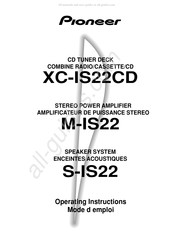 Pioneer XC-IS22CD Mode D'emploi