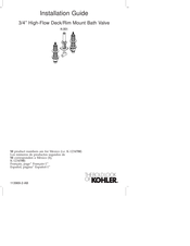 Kohler K-301 Mode D'emploi