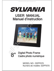 Sylvania SDPF870 Manuel D'instruction