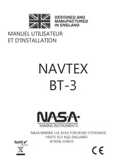 NASA Marine NAVTEX BT-3 Manuel Utilisateur Et D'installation