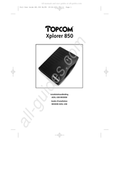 Topcom Xplorer 850 Guide D'installation