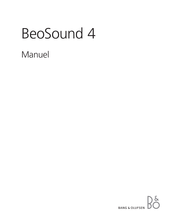 Bang & Olufsen BeoSound 4 Manuel