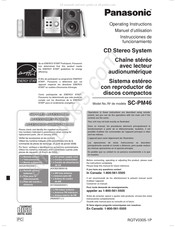 Panasonic SC-PM46 Manuel D'utilisation