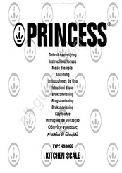 Princess 493000 Mode D'emploi