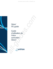 Unitron Shine Guide D'utilisation
