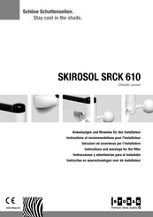 Stobag SKIROSOL SRCK 610 Instructions Et Recommandations Pour L'installateur